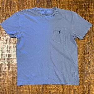 Polo Ralph Lauren Light Blue Pocket T-Shirt Men’s Small Classic Logo Tee Preppy